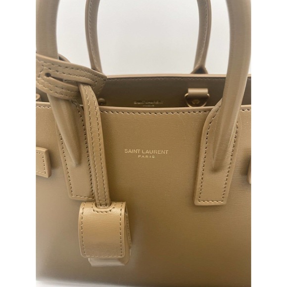 $2600 BRAND NEW SAINT LAURENT YSL NANO SAC DE JOUR LEATHER TOTE SHOULDER BAG! - Picture 7 of 15
